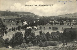 Birds-eye View of Gilbertsville, NY Postcard