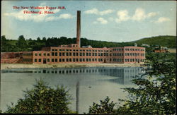 The New Wallace Paper Mill Fitchburg, MA Postcard Postcard Postcard