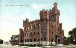 State Armory Lowell, MA Postcard Postcard Postcard