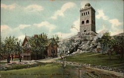 High Rock Showing Observatory and Stone Cottage Postcard