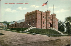 State Armory Greenfield, MA Postcard Postcard Postcard