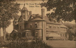 Residence of Mr. Byron Weston Dalton, MA Postcard Postcard Postcard