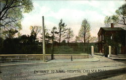 Entrance to Naval Hospital Postcard