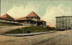 The Brockton Railroad Station Massachusetts Postcard Postcard Postcard