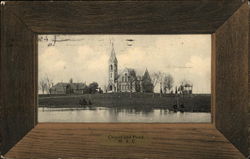 Chapel and Pond, M.A.C. Amherst, MA Postcard Postcard Postcard