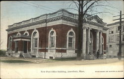 New Post Office Building Amesbury, MA Postcard Postcard Postcard