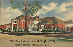 Belli's Restaurant and Night Club North Wilbraham, MA Postcard Postcard Postcard