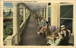 Veranda, New Ocean House Swampscott, MA Postcard Postcard Postcard