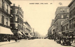 Market Street Lynn, MA Postcard Postcard Postcard