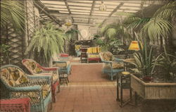 Sun Parlor, Weldon Hotel Greenfield, MA Postcard Postcard Postcard