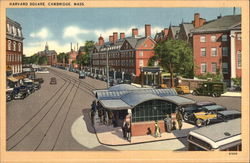 Harvard Square Cambridge, MA Postcard Postcard Postcard