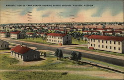 Camp Gordon showing Parade Grounds Augusta, GA Postcard Postcard Postcard