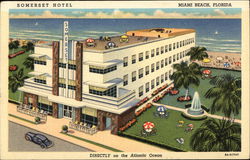 Somerset Hotel - Directly on the Atlantic Ocean Postcard