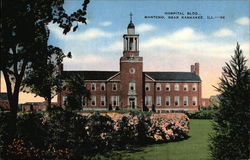 Hospital Building, Manteno Kankakee, IL Postcard Postcard Postcard