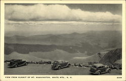 View From Summit of Mt. Washington, White Mountains, N.H. New Hampshire Postcard Postcard Postcard