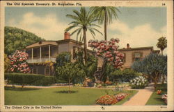 Old Spanish Treasury Postcard