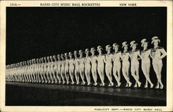 Radio City Music Hall Rockettes Postcard