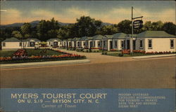 Myers Tourist Court Postcard