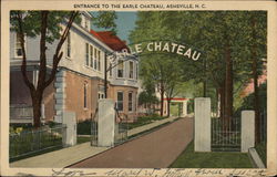 Entrance to the Earle Chateau Asheville, NC Postcard Postcard Postcard