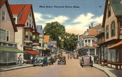 Main Street Vineyard Haven, MA Postcard Postcard Postcard