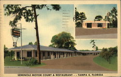 Seminole Motor Court & Restauarant Postcard