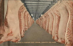 Swift and Company Beef Cooler Postcard