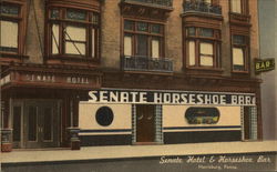 Senate Hotel & Horseshoe Bar Postcard