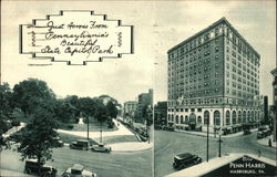 Penn-Harris Hotel Postcard