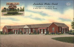 Larkdale Motor Court Postcard