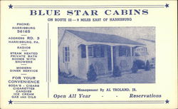 Blue Star Cabins Postcard