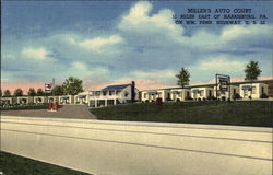 Miller's Auto Court Postcard