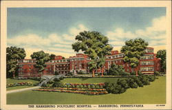 The Harrisburg Polyclinic Hostpial Postcard