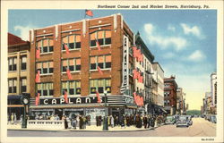 Northeast Corner 2nd and Market Streets Postcard