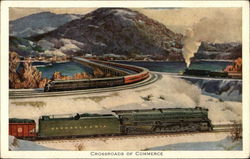 Crossroads of Commerce Railroad (Scenic) Postcard Postcard Postcard