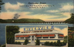 Riverview Diner Harrisburg, PA Postcard Postcard Postcard