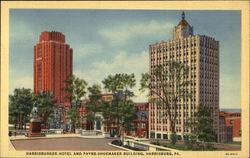 Harrisburger Hotel and Payne-Shoemaker Building Postcard