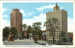 Payne-Shoemaker Building and Harrisburg Hotel Pennsylvania Postcard Postcard Postcard