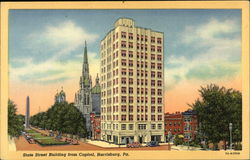 State Street Building from Capitol Harrisburg, PA Postcard Postcard Postcard