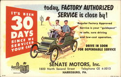 Senate Motors - Lincoln, Mercury Harrisburg, PA Postcard Postcard Postcard