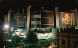 Palacio Municipal, Vista de Noche Municipal Palace, Night View Postcard