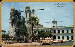 Palace and Cathedral Colima, Mexico Postcard Postcard Postcard