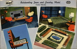 Outstanding Town and Country Motel Postcard