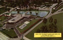 Aerial View o Mosley's Shady Lake Motel Postcard