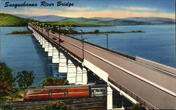 Susquehanna River Bridge Harrisburg, PA Postcard Postcard Postcard