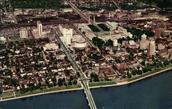 Aerial View of Harrisburg Pennsylvania Postcard Postcard Postcard