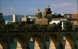 View of Harrisburg Pennsylvania Postcard Postcard Postcard