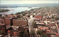 North Second Street from Presbyterian Apartments Postcard