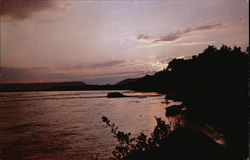 Sunset on the Susquehanna River Harrisburg, PA Postcard Postcard Postcard