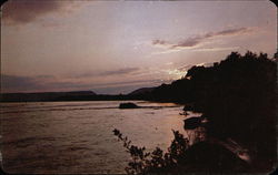 Sunset on the Susquehanna River Harrisburg, PA Postcard Postcard Postcard