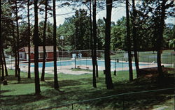 Swimming Pool at Mt. Lou-San Bible Camp Postcard